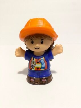 Little People Construction City Worker Lady Girl Figure Fisher Price 4/$20 🛑